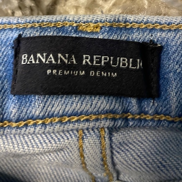 Banana Republic Premium Denim High Rise Straight Denim Jeans Women’s Size 24 - Picture 7 of 9